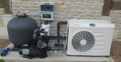electric heater installation services with connected outdoor heating system equipment in Pasadena, CA