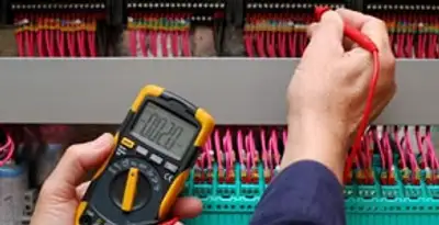 electrical service showing professional testing and troubleshooting of electrical panel by licensed electricians in Pasadena, CA