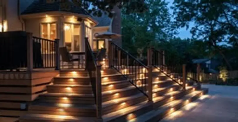 Residential electrician installing outdoor lighting for home safety in Pasadena, CA