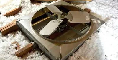 whole house fan installation services with attic-mounted ventilation unit in Pasadena, CA